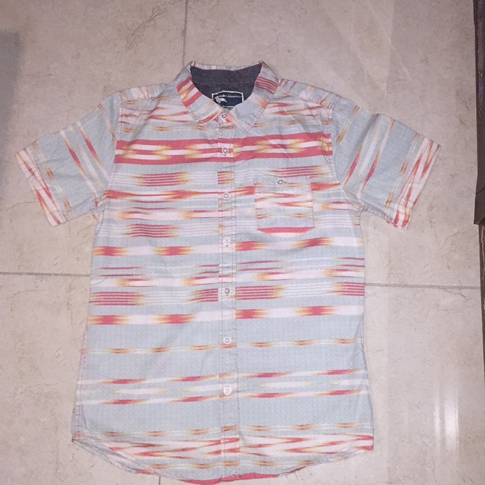 casual modern amusement button up